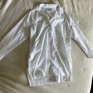 Madewell white button up shirt